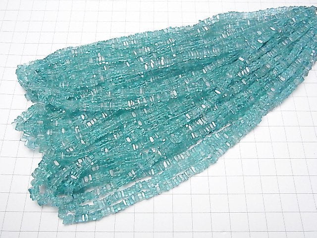 [Video]Apatite AAA Square Roundel (disc) 1strand beads (aprx.15inch/38cm)