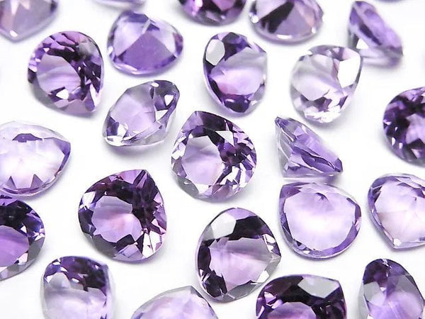 [Video]High Quality Amethyst AAA Loose stone Chestnut Faceted 10x10mm 3pcs