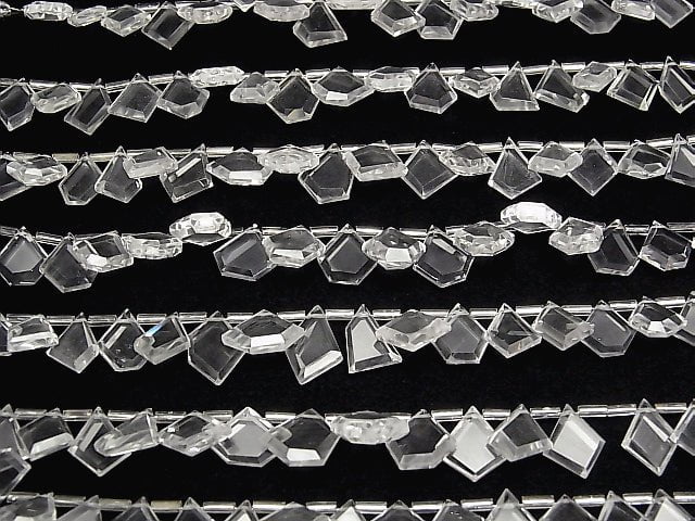 [Video] High Quality Crystal AAA Rough Slice Faceted 1strand beads (aprx.5inch / 13cm)