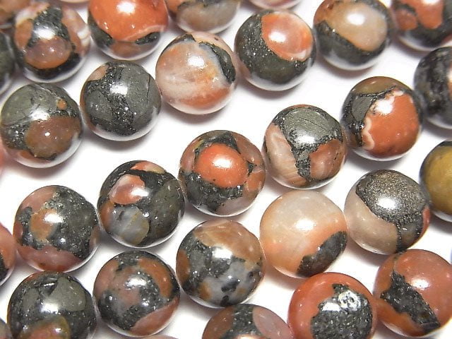 [Video] Red Agate (South Red Agate) Round 8mm half or 1strand beads (aprx.15inch / 38cm)