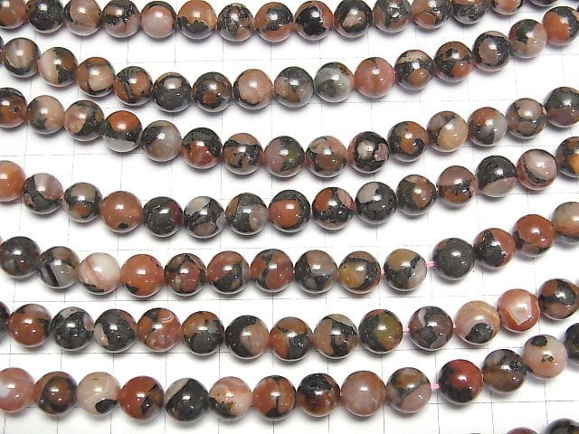 [Video] Red Agate (South Red Agate) Round 8mm half or 1strand beads (aprx.15inch / 38cm)