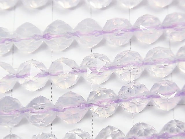 [Video] High Quality! Scorolite AAA- Star Faceted Round 8mm 1/4 or 1strand beads (aprx.15inch / 38cm)