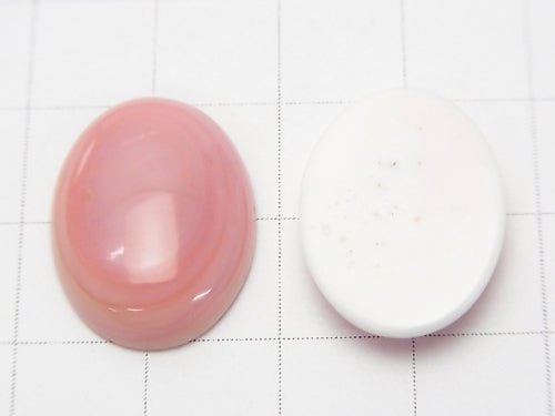 Queen Conch Shell AAA Oval Cabochon 20x15mm 1pc