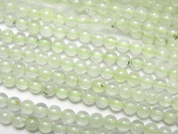 Prehnite, Round Gemstone Beads