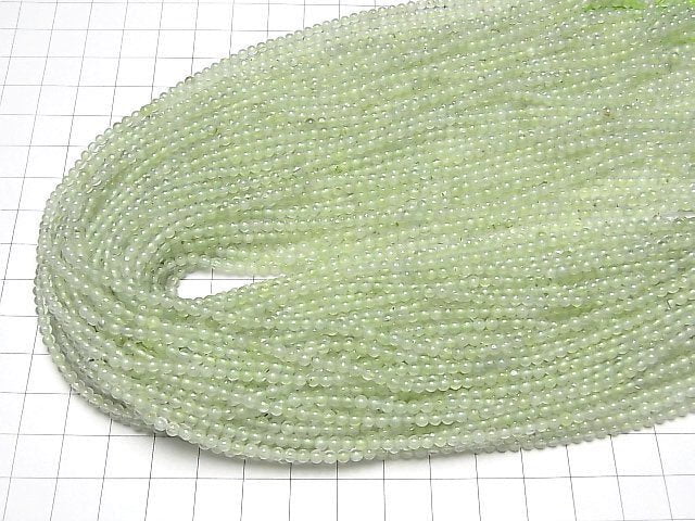 1strand $5.79! Prehnite AA++ Round 3mm 1strand beads (aprx.15inch/38cm)