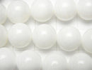 White Shell Round 10mm 1-strand beads (approx. 15 inches/38 cm)