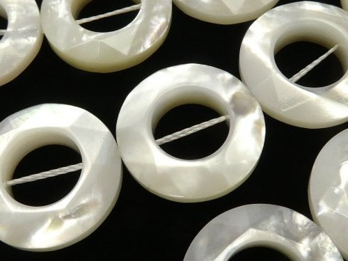 Coin, Mother of Pearl (Shell Beads) Pearl & Shell Beads