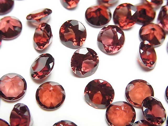 Brilliant, Garnet, Undrilled Gemstone Beads
