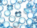 [Video]High Quality Swiss Blue Topaz AAA Loose stone Round Faceted 6x6m 2pcs