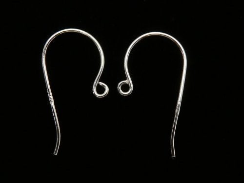 Silver925 Earwire 18x10mm No coating 2pairs (4 pieces)