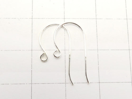 Silver925 Earwire 18 x 10 mm No coating 2 pairs (4 pieces) $2.39