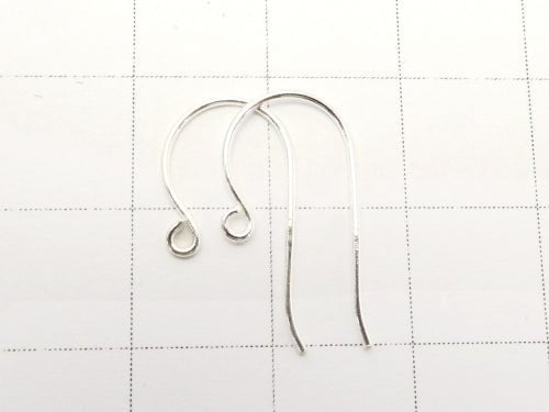 Silver925 Earwire 18x10mm No coating 2pairs (4 pieces)