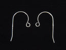 Silver925  Earwire 18x10mm Rhodium Plated  2pairs