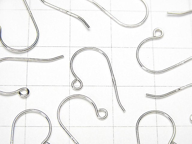 Silver925  Earwire 18x10mm Rhodium Plated  2pairs $2.59