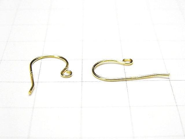 Silver925  Earwire 18x10mm 18KGP 2pairs