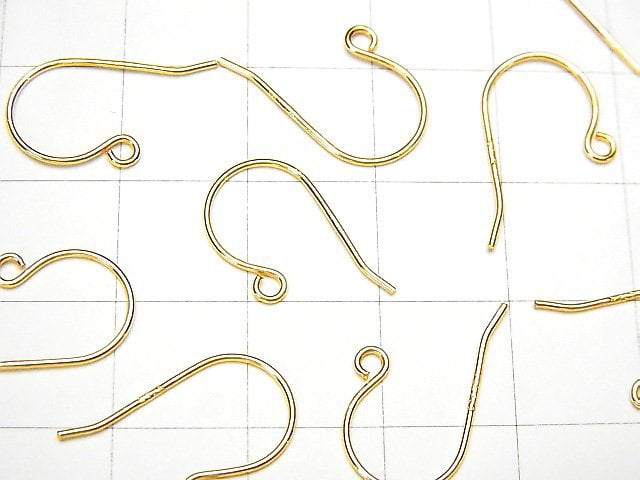 Silver925  Earwire 18x10mm 18KGP 2pairs
