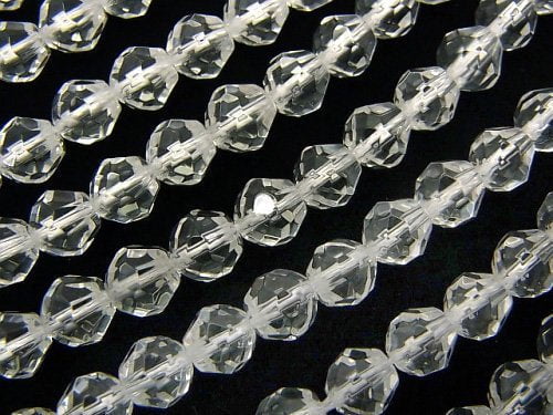 Crystal Quartz, Drop Gemstone Beads