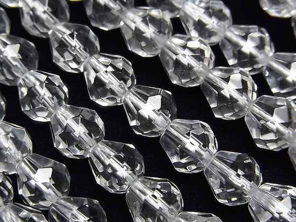 Crystal Quartz, Drop Gemstone Beads