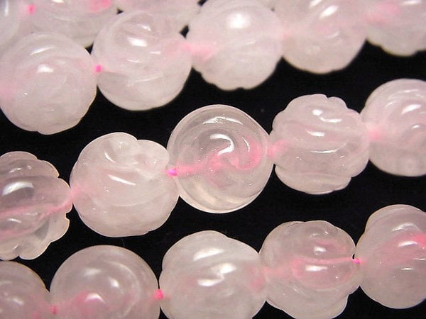 Carving, Rose, Rose Quartz Gemstone Beads