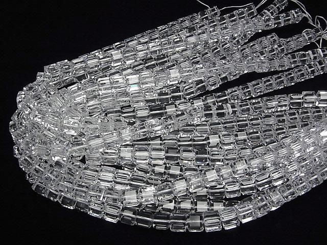 [Video] High Quality! Crystal AAA Cube Shape 8x8x8mm half or 1-strand beads (approx. 15inch/36cm)