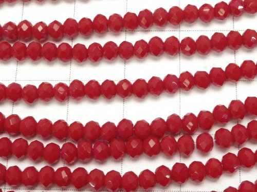 1strand $1.79! Glass Beads  Faceted Button Roundel 3x3x2mm Red 1strand beads (aprx.15inch / 36cm)