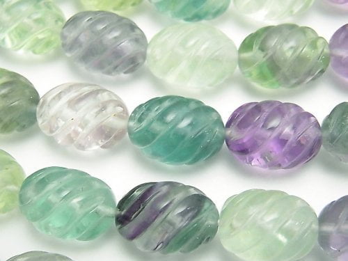 Fluorite, Rice Gemstone Beads