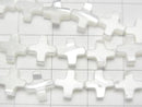 [Video] Mother of Pearl MOP White Cross 8x8mm 1strand beads (aprx.15inch/37cm)