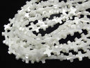 [Video] Mother of Pearl MOP White Cross 8x8mm 1strand beads (aprx.15inch/37cm)