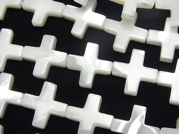 Cross, Mother of Pearl (Shell Beads) Pearl & Shell Beads