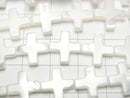 [Video] Mother of Pearl MOP White Cross 12x12mm 1strand beads (aprx.15inch/36cm)