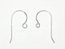 Silver925 Earwire 20x10mm No Coating 2 Pairs (4 Pieces)