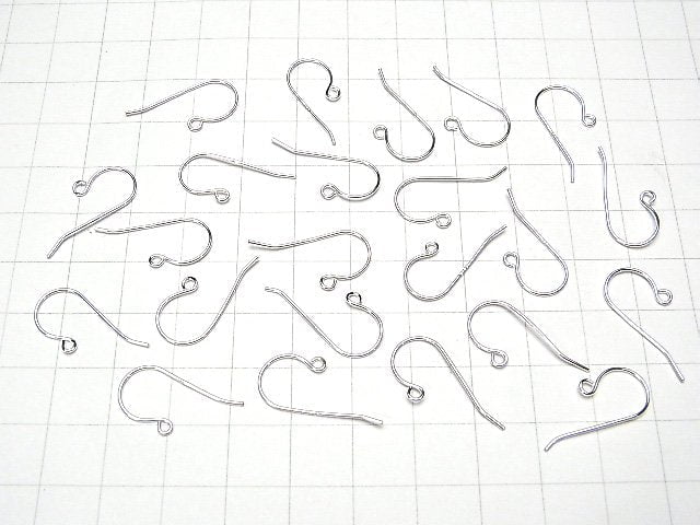 Silver925 Earwire 20x10mm No Coating 2 Pairs (4 Pieces)