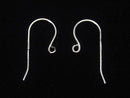 Silver925  Earwire 20x10mm Rhodium Plated  2pairs
