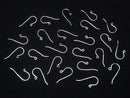 Silver925  Earwire 20x10mm Rhodium Plated  2pairs