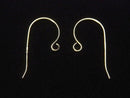 Silver925  Earwire 20x10mm 18KGP 2pairs