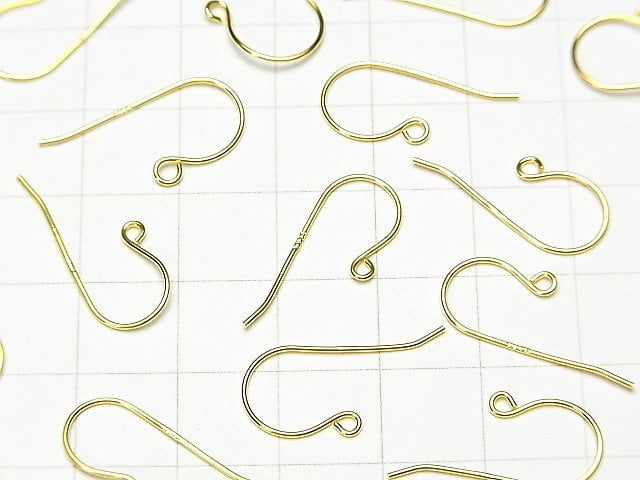 Silver925  Earwire 20x10mm 18KGP 2pairs $2.39