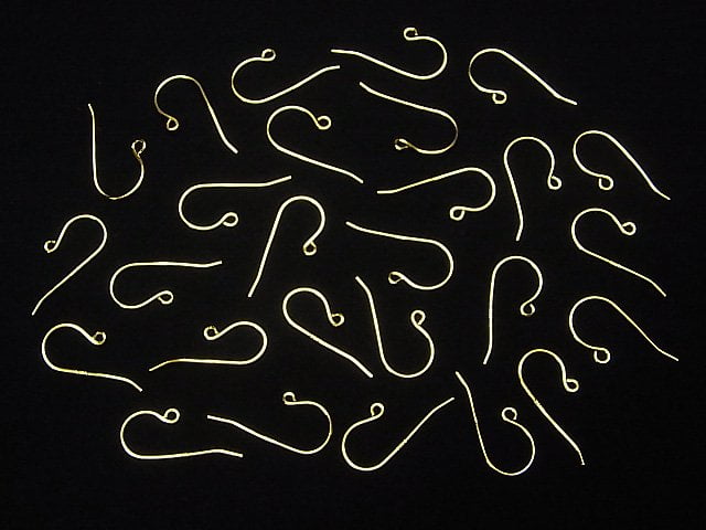 Silver925  Earwire 20x10mm 18KGP 2pairs