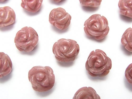 Rose, Siliceous Schist Gemstone Beads