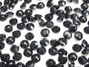 [Video] High Quality Black Sapphire AAA Undrilled Round Faceted 6x6mm 2pcs