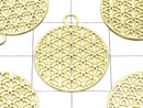 Metal Charm [Flower of Life] 23x20mm Gold Color 1pc