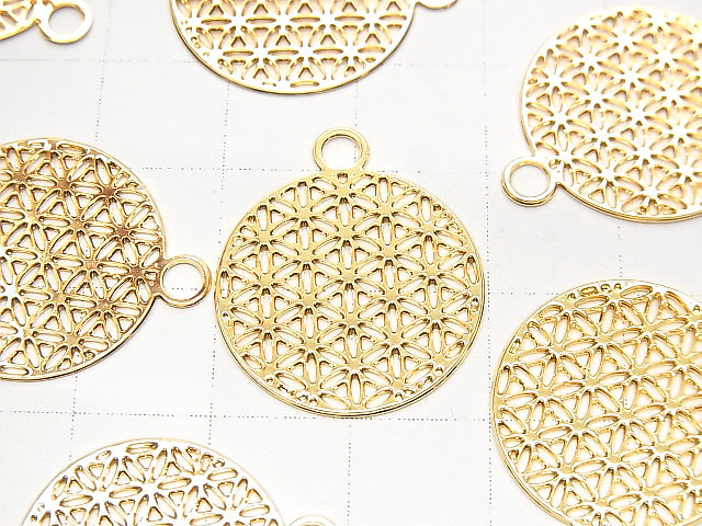 Metal Parts Holy Charm [Flower of Life] 23 x 20 Gold Color 1 pc $0.99!