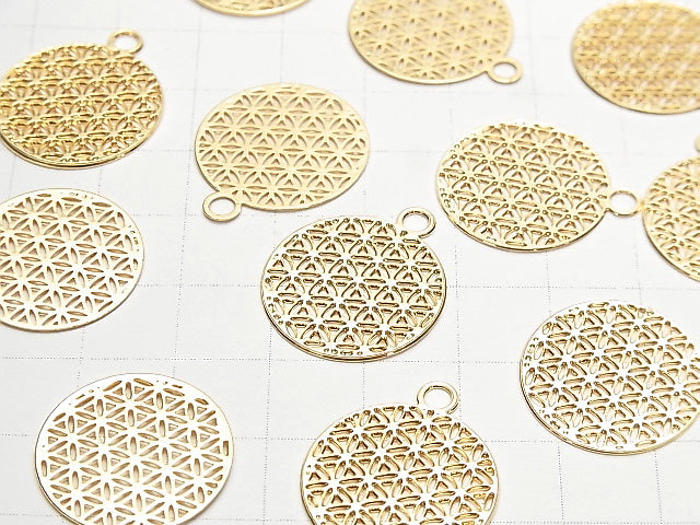 Metal Parts Holy Charm [Flower of Life] 23 x 20 Gold Color 1 pc $0.99!