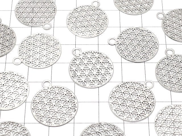 Metal Parts Holy Charm [Flower of Life] 23 x 20 Silver Color 1 pc $0.99!