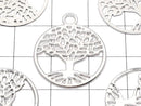 Metal Parts Holy Charm [Tree of Life] 23 x 20 Silver Color 1 pc $0.99!