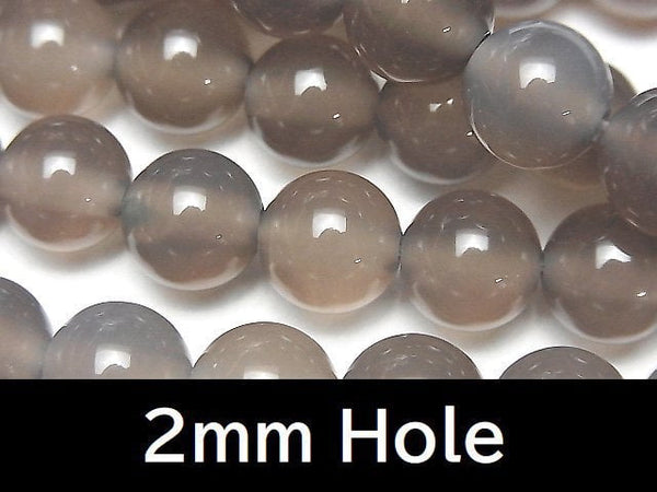 Gray Onyx AAA Round 10mm [2mm hole] 1strand beads (aprx.14inch/35cm)