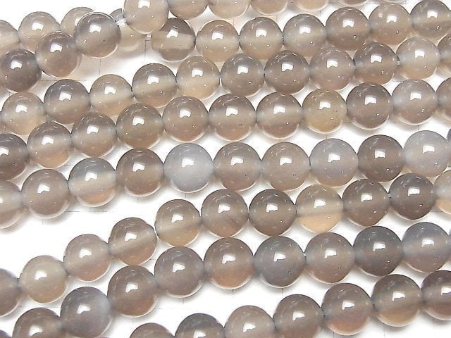 Gray Onyx AAA Round 10mm [2mm hole] 1strand beads (aprx.14inch/35cm)