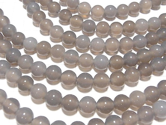1strand $7.79! Gray Onyx AAA Round 10mm [2mm hole] 1strand beads (aprx.14inch / 35cm)