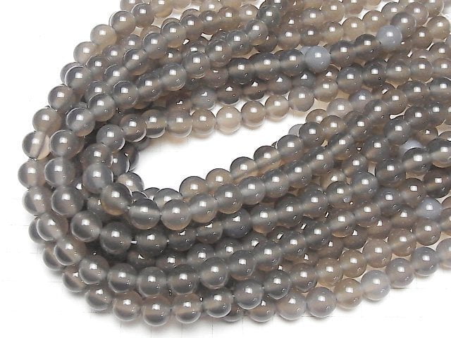 Gray Onyx AAA Round 10mm [2mm hole] 1strand beads (aprx.14inch/35cm)