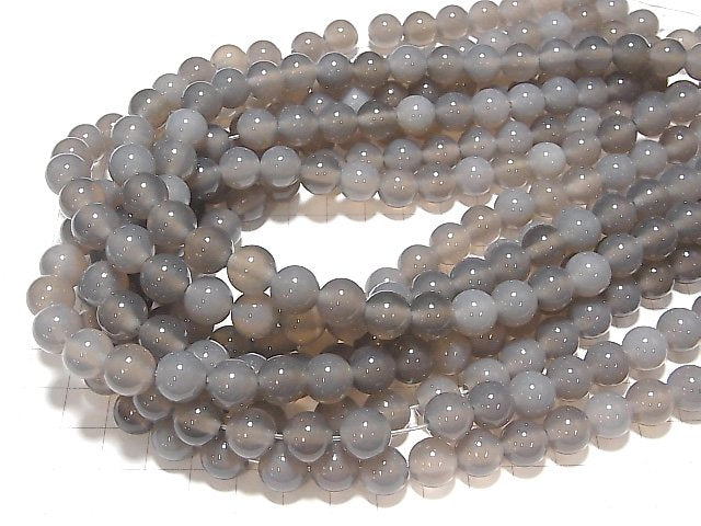 1strand $7.79! Gray Onyx AAA Round 10mm [2mm hole] 1strand beads (aprx.14inch / 35cm)