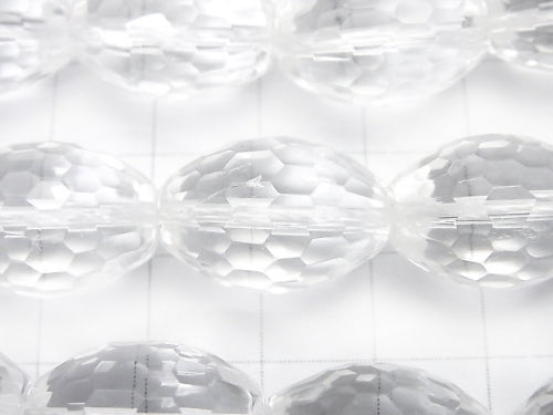 [Video] Crystal AAA Faceted Rice 18x13x13mm half or 1strand beads (aprx.14inch/34cm)